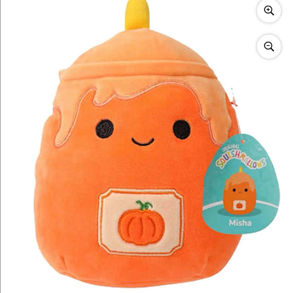 Misha the pumpkin candle squishmallow NWT